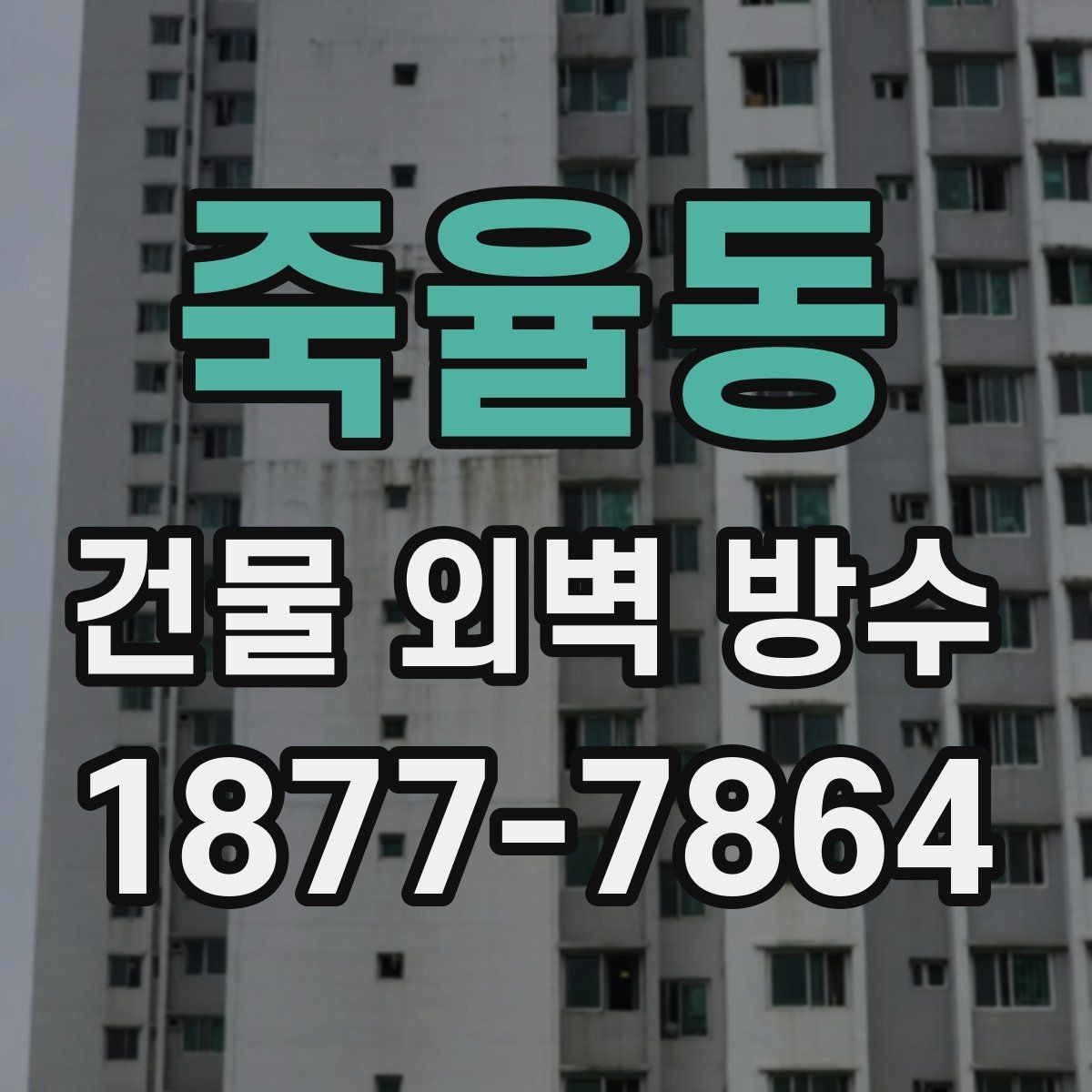 죽율동 건물 외벽 방수 누수 점검 먼저 해야 하는 이유