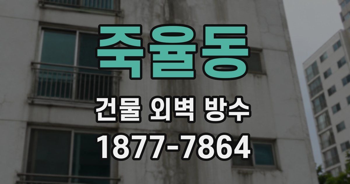 죽율동 건물 외벽 방수