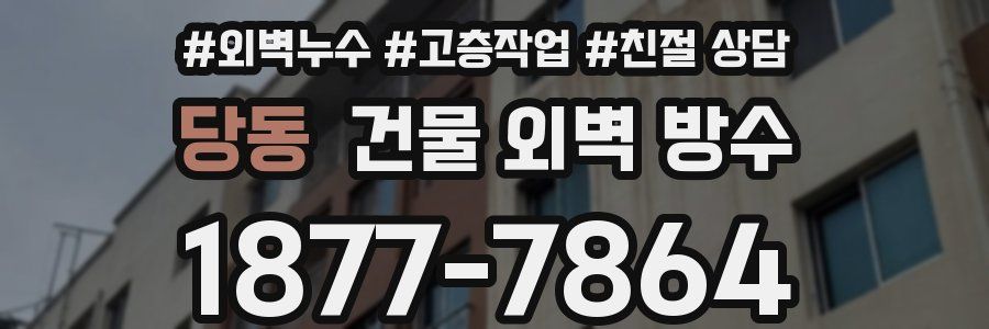 당동 건물 외벽 방수