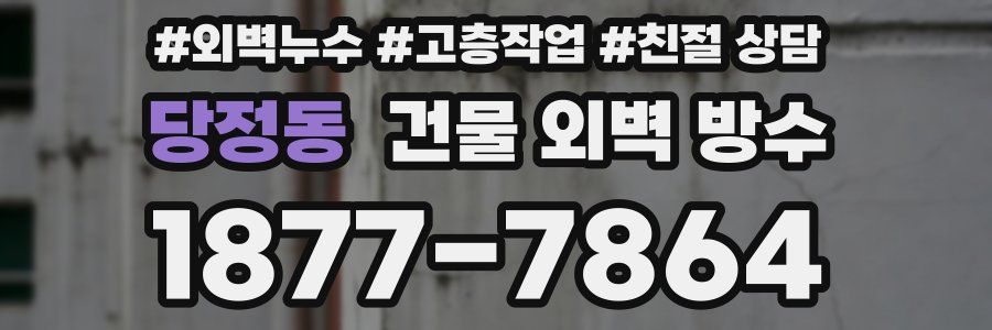 당정동 건물 외벽 방수