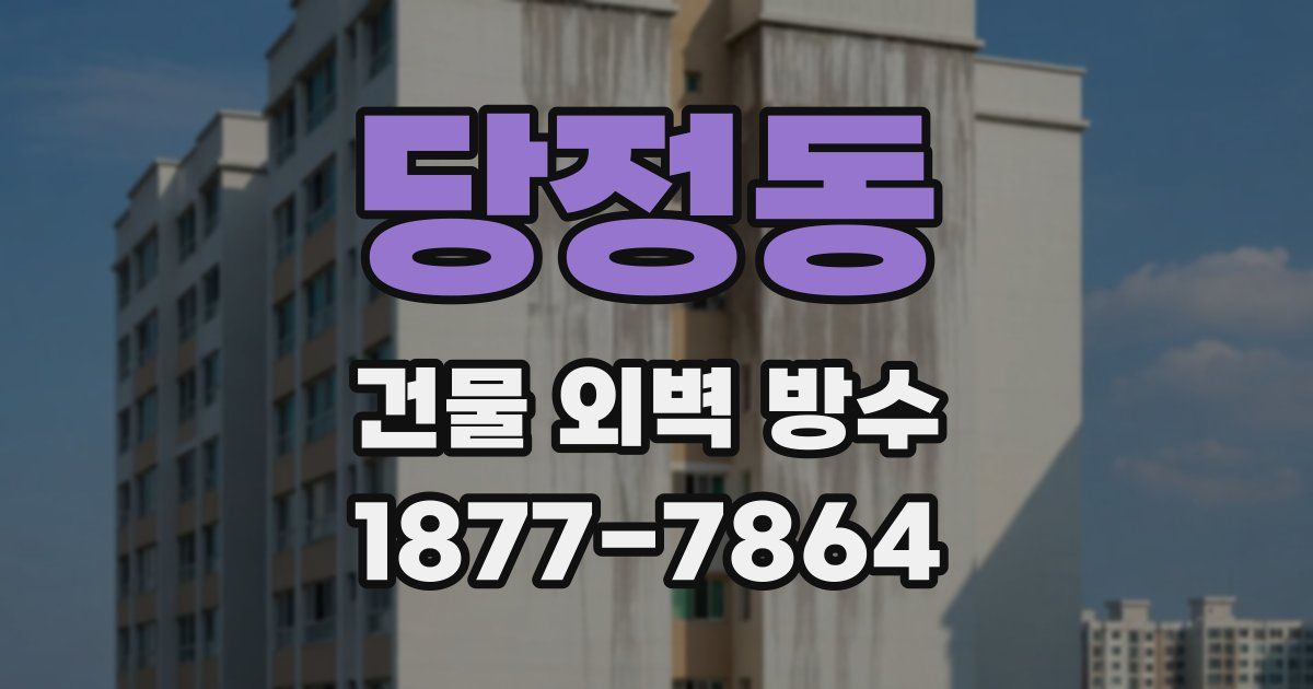 당정동 건물 외벽 방수