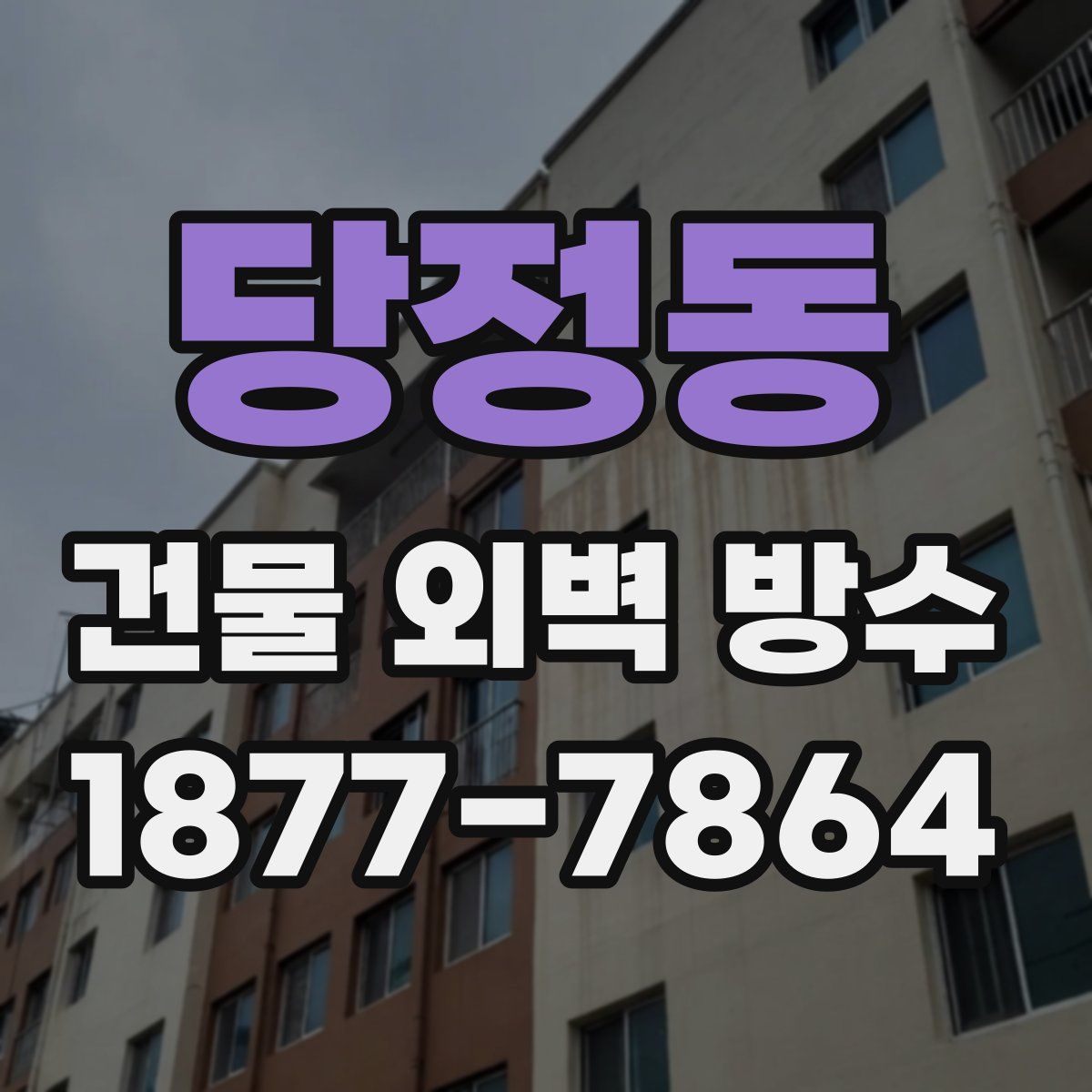 당정동 건물 외벽 방수