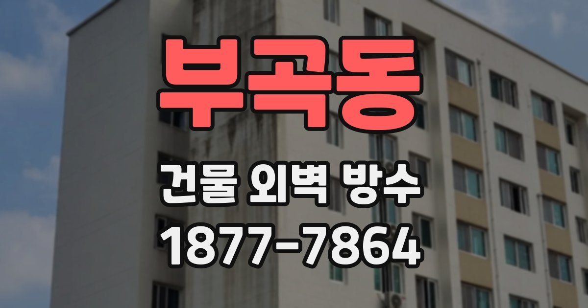 부곡동 건물 외벽 방수