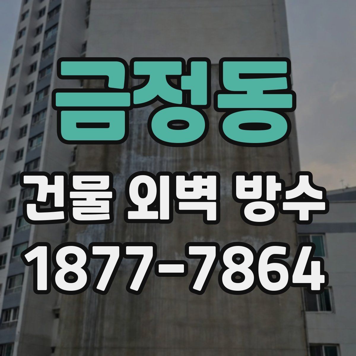 금정동 건물 외벽 방수 하자 보수 사례로 보는 주의점