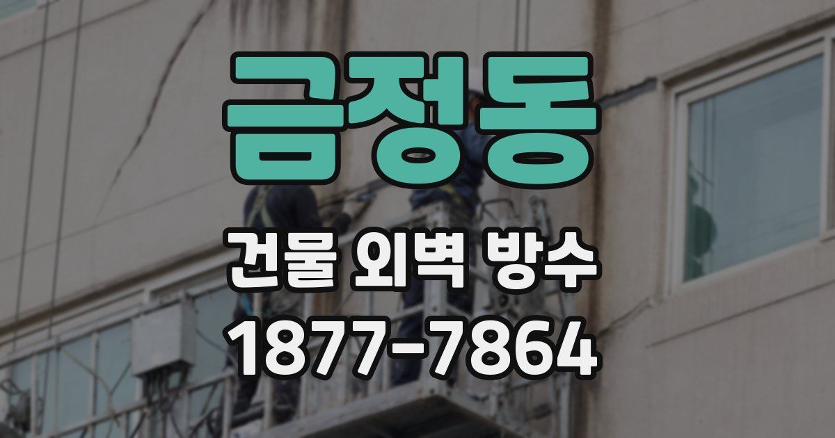 금정동 건물 외벽 방수