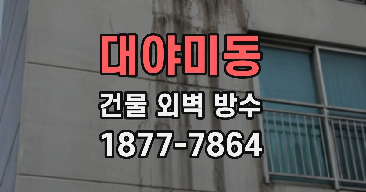 대야미동 건물 외벽 방수