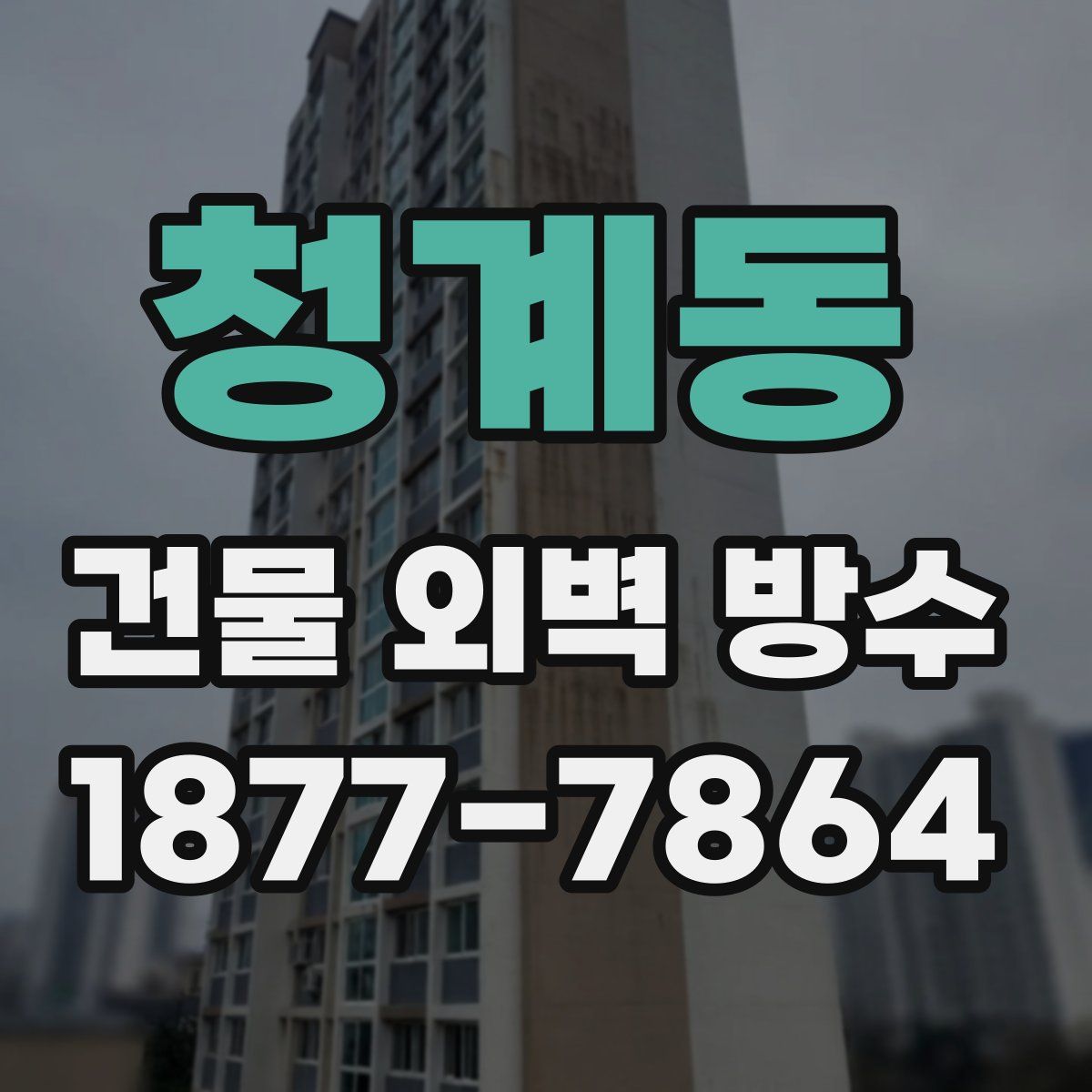 청계동 건물 외벽 방수