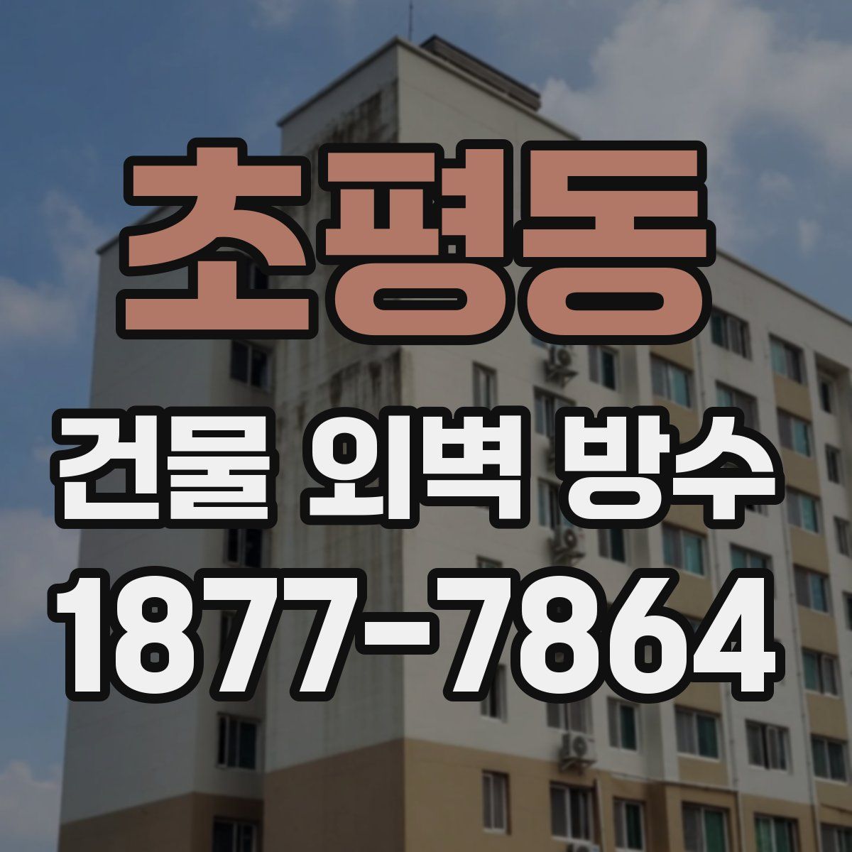 초평동 건물 외벽 방수