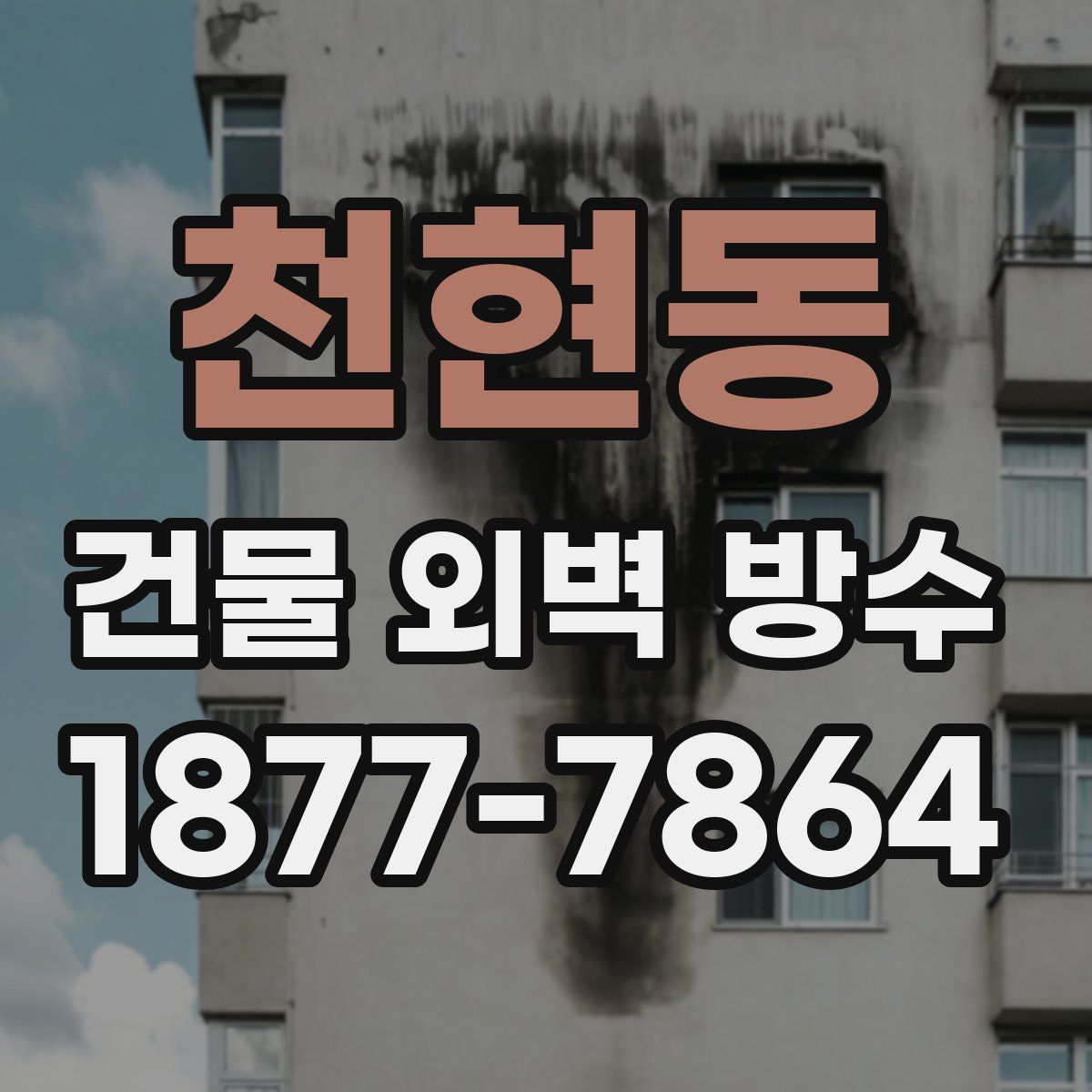 천현동 건물 외벽 방수