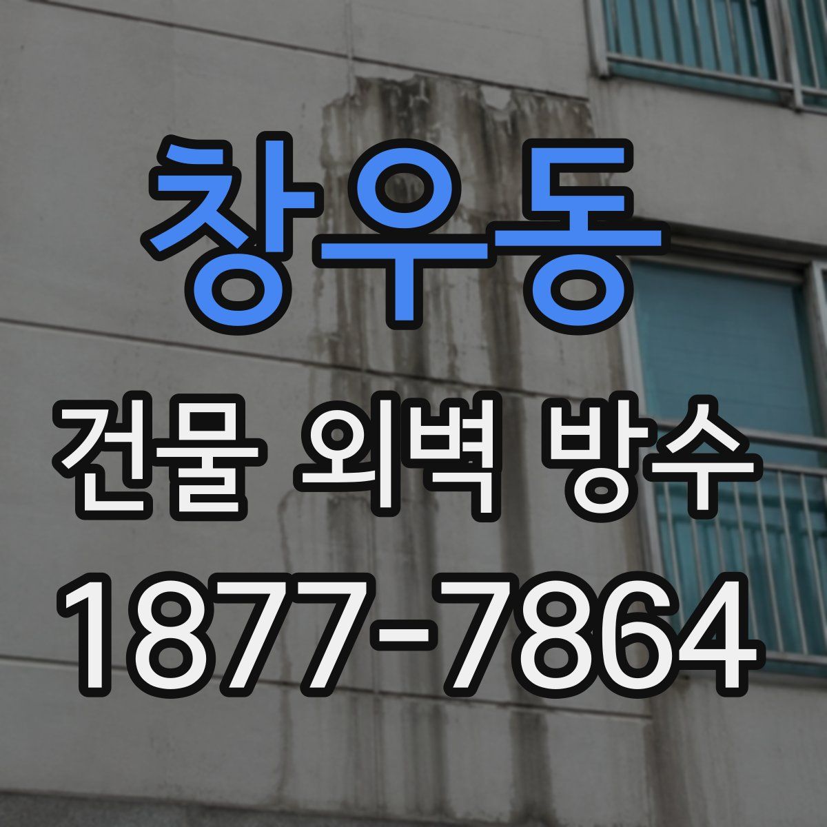 창우동 건물 외벽 방수