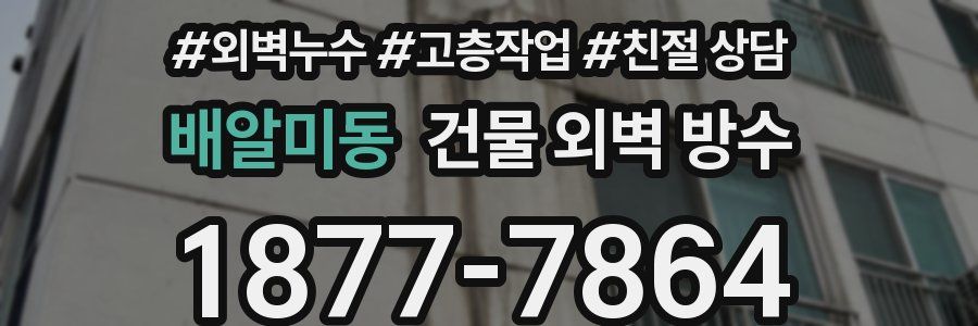 배알미동 건물 외벽 방수