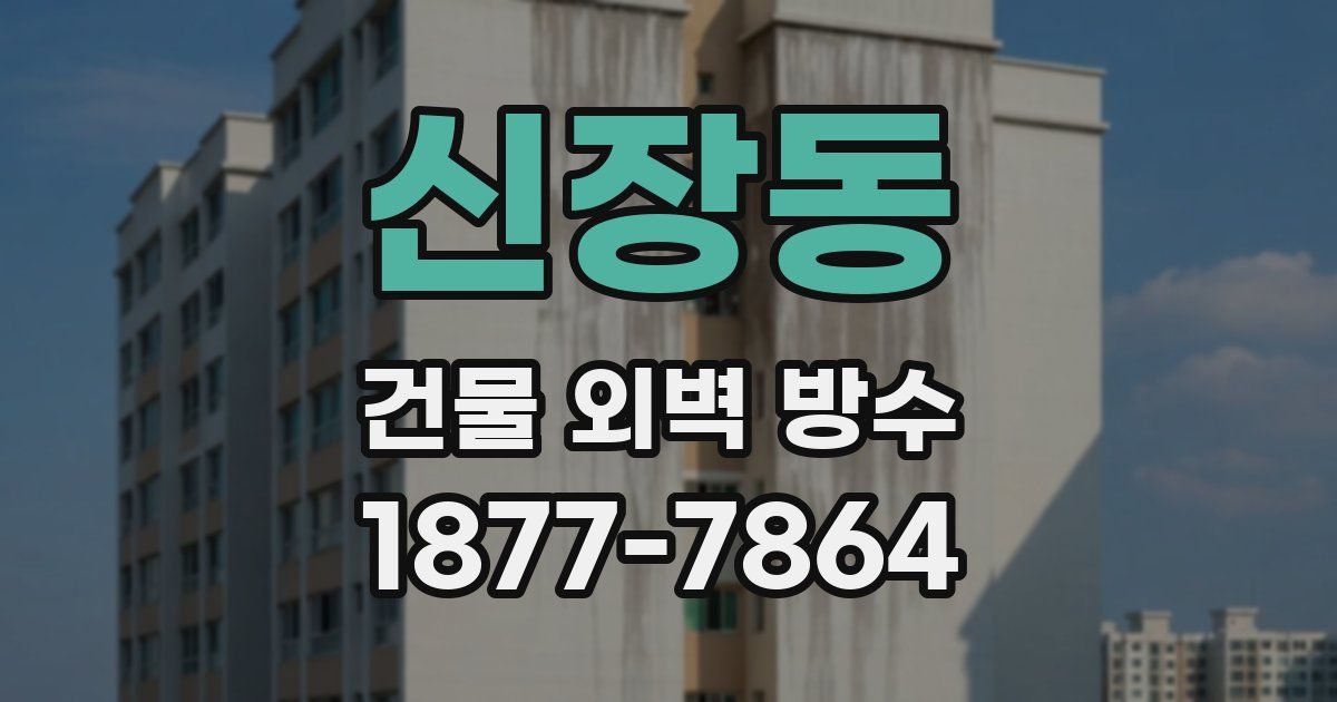 신장동 건물 외벽 방수