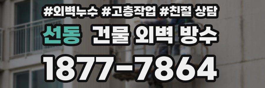 선동 건물 외벽 방수