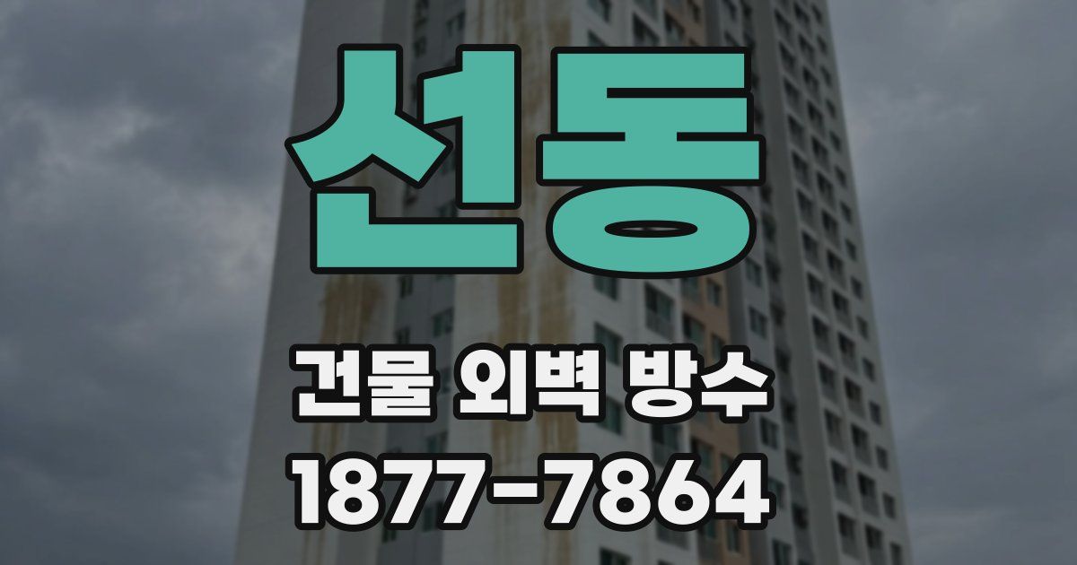 선동 건물 외벽 방수