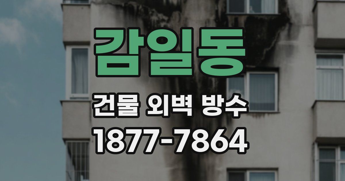 감일동 건물 외벽 방수
