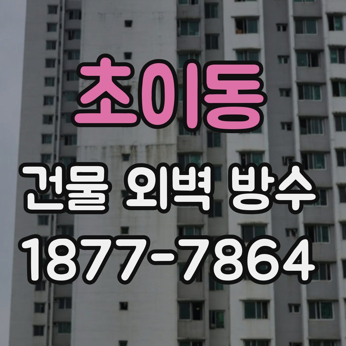 초이동 건물 외벽 방수