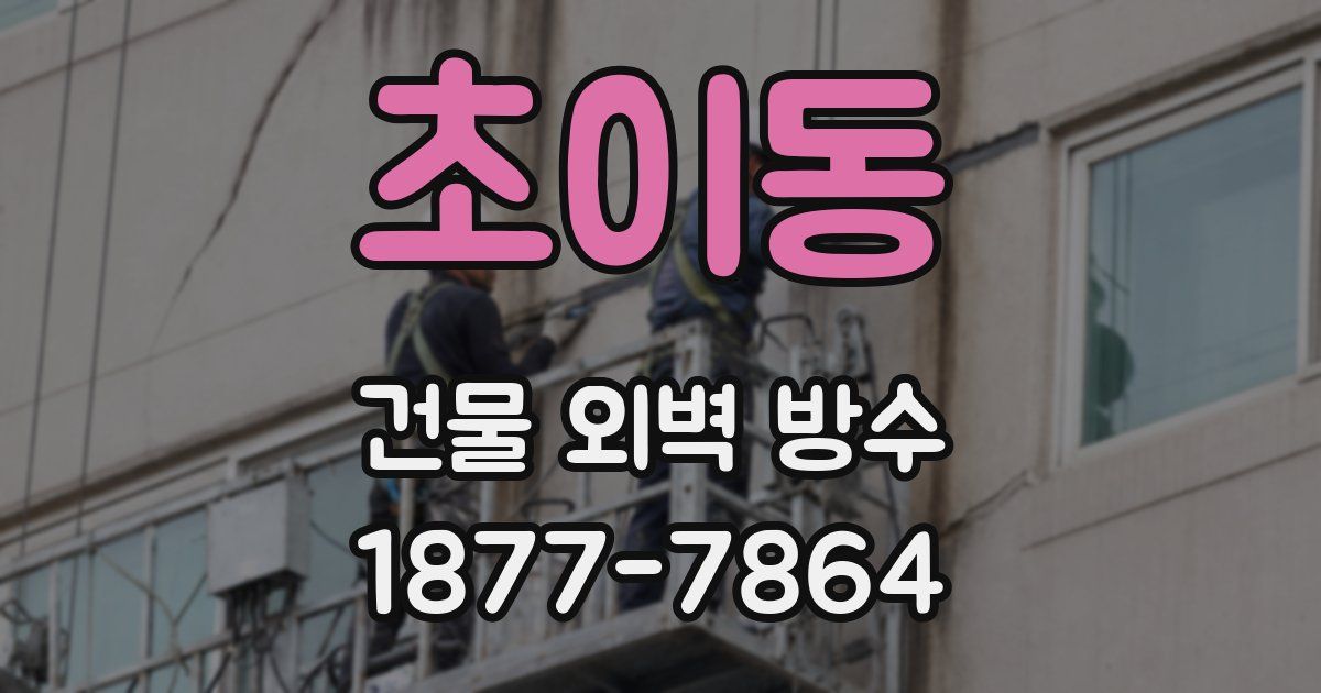 초이동 건물 외벽 방수
