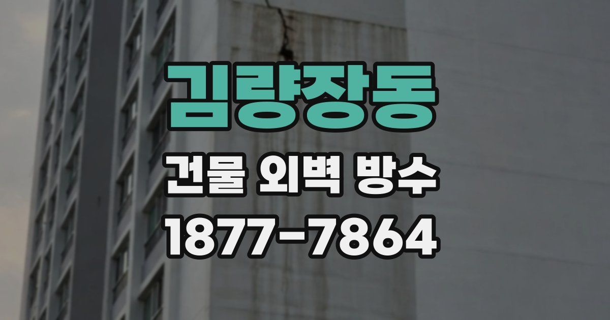 김량장동 건물 외벽 방수