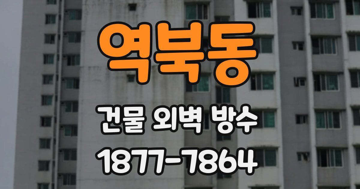 역북동 건물 외벽 방수