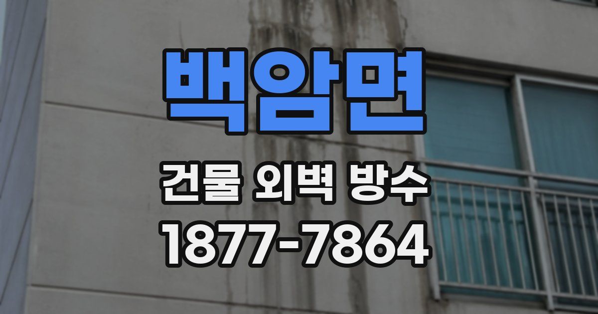 백암면 건물 외벽 방수