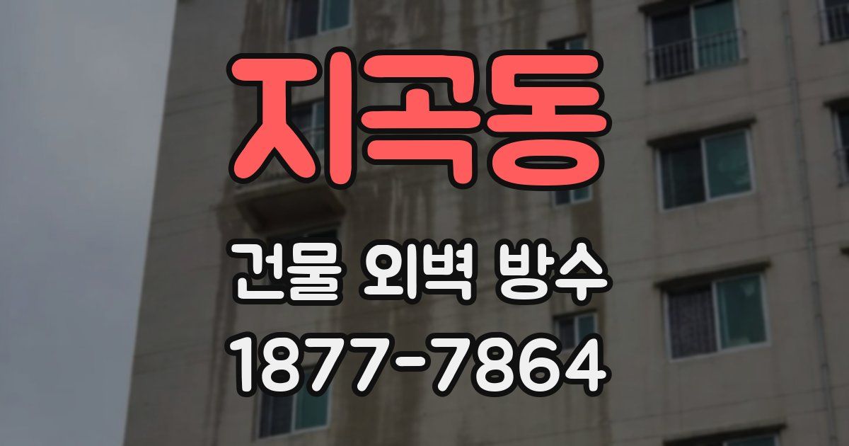 지곡동 건물 외벽 방수