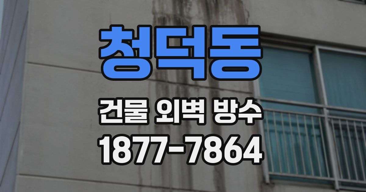 청덕동 건물 외벽 방수
