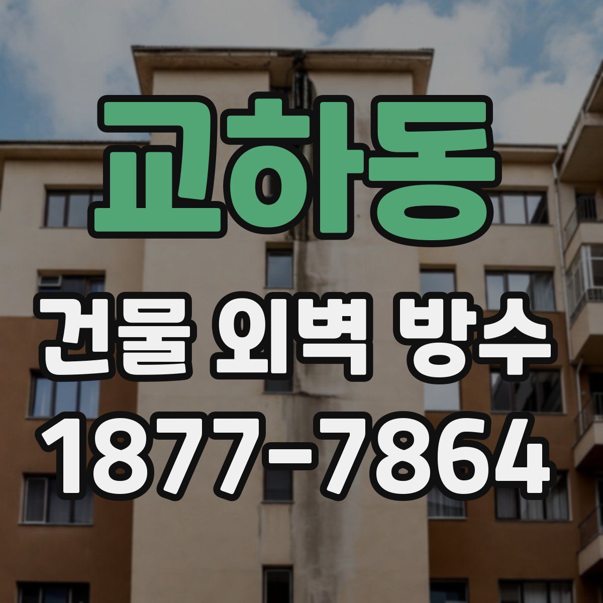교하동 건물 외벽 방수