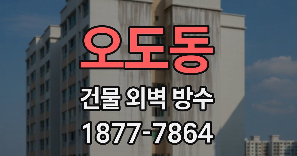 오도동 건물 외벽 방수
