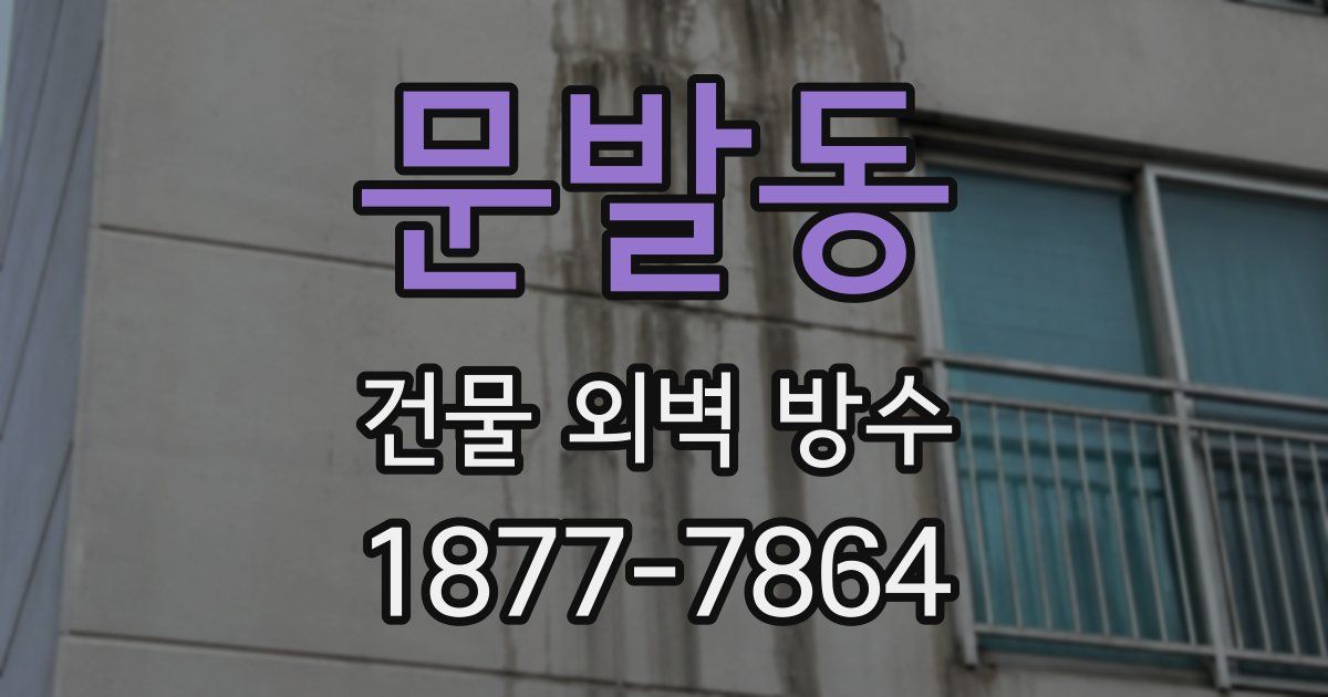 문발동 건물 외벽 방수