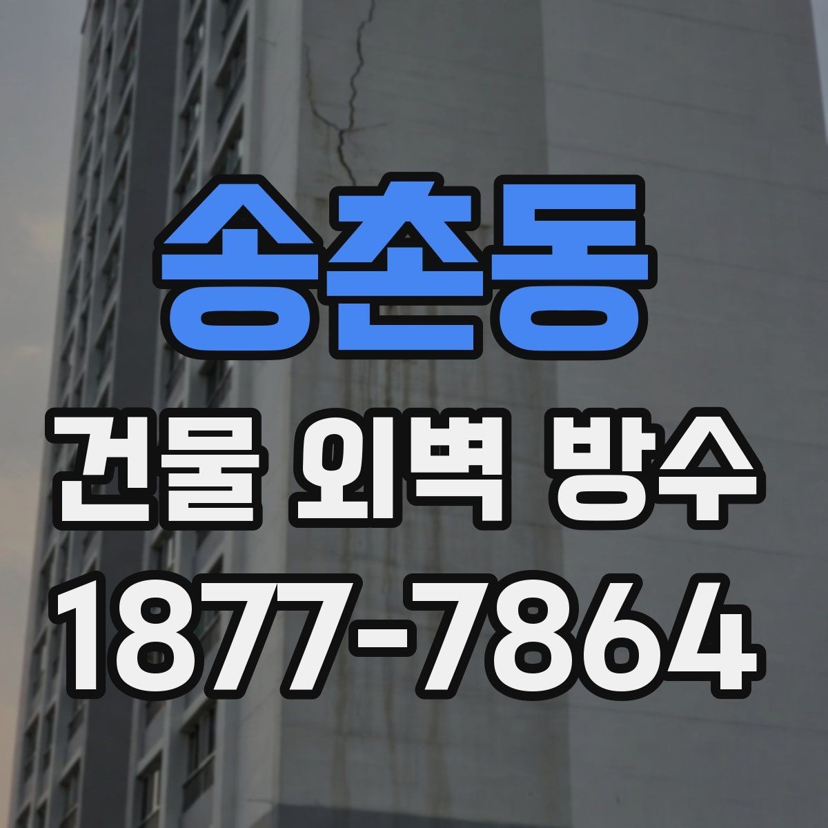 송촌동 건물 외벽 방수 보수 시 부분 시공이 적합한 경우