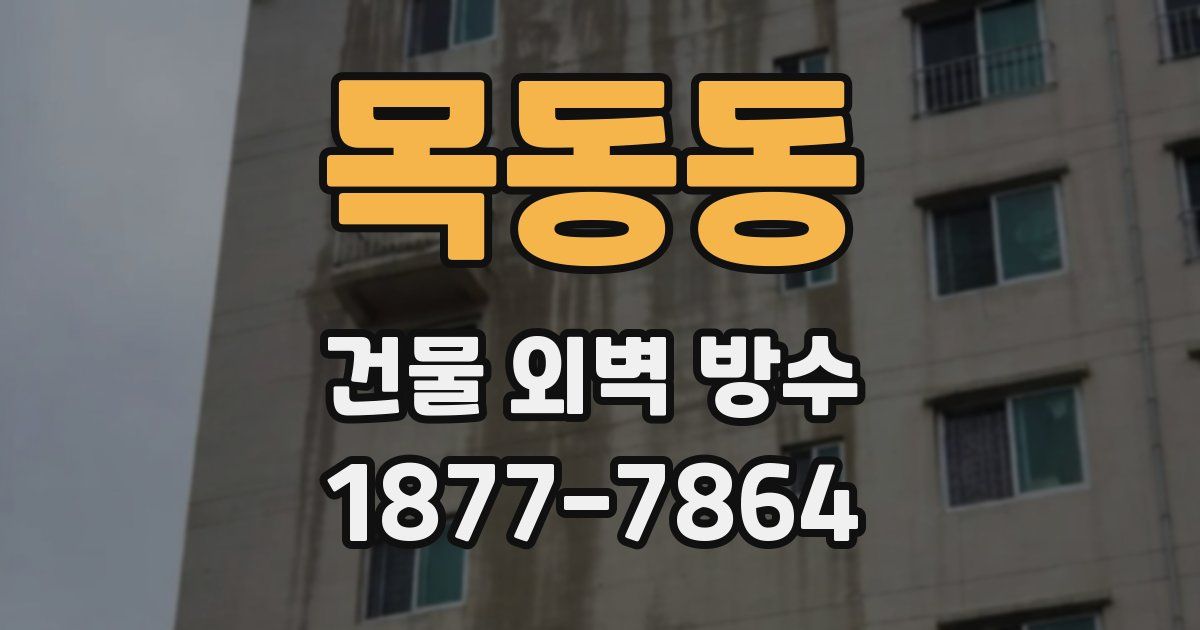 목동동 건물 외벽 방수