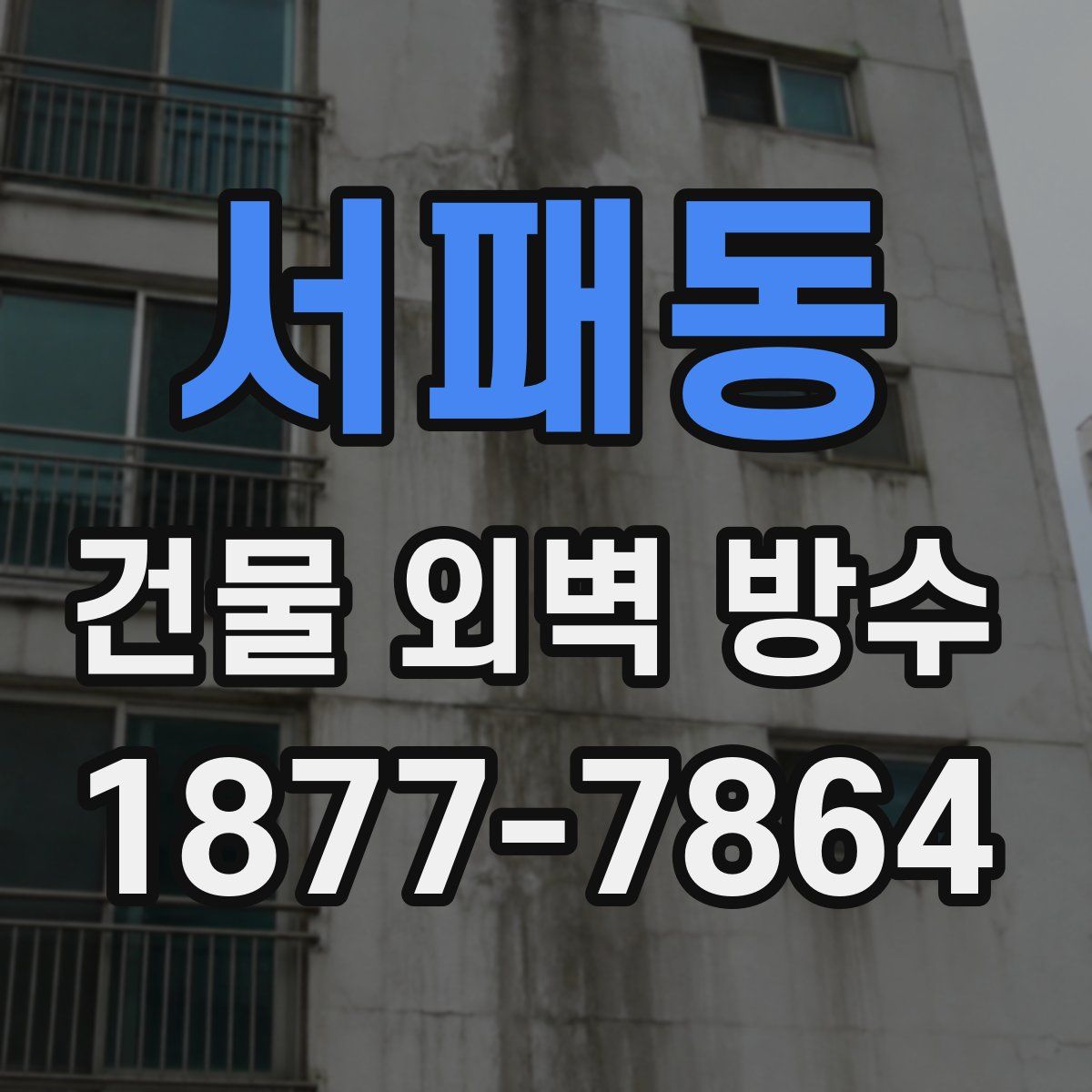 서패동 건물 외벽 방수