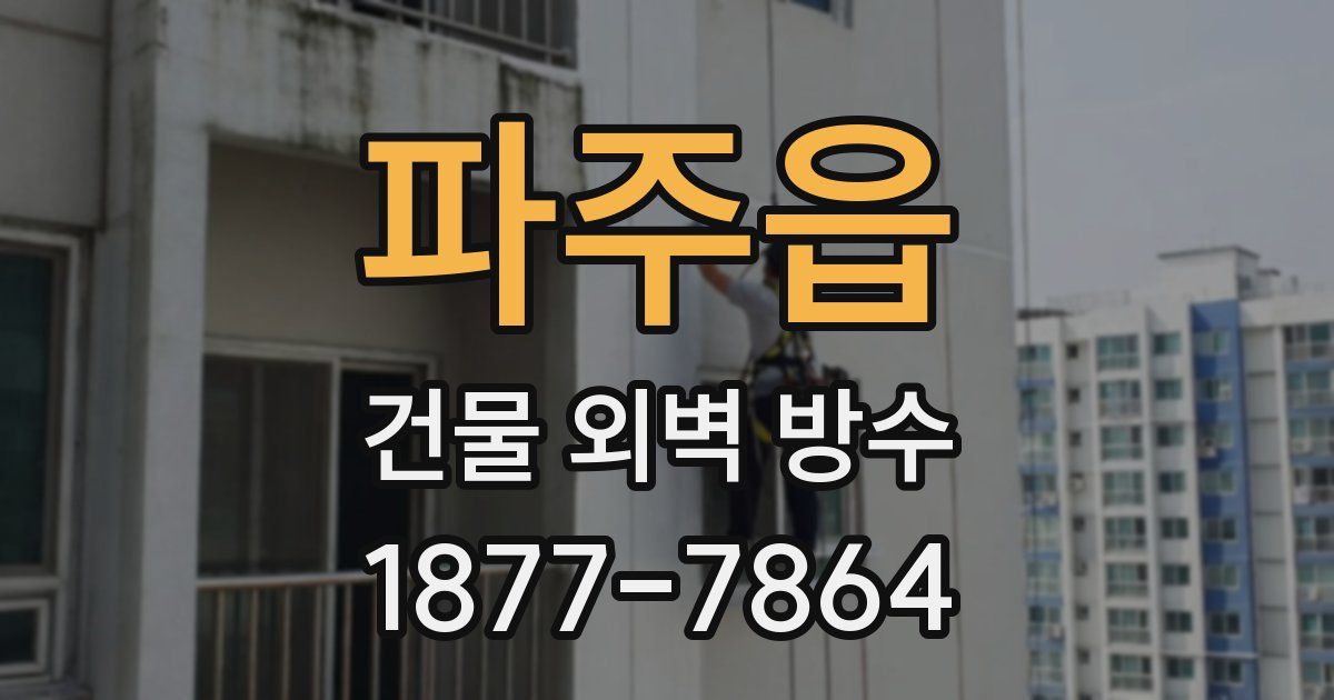 파주읍 건물 외벽 방수