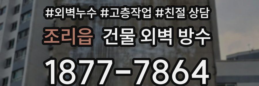 조리읍 건물 외벽 방수
