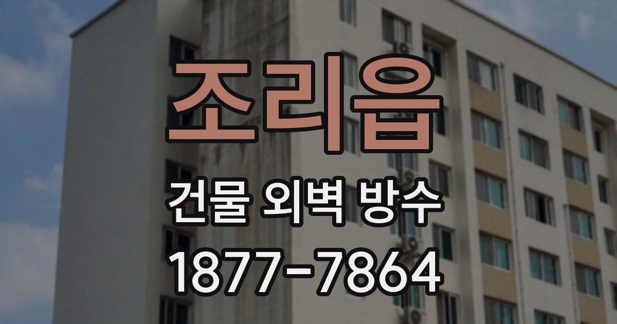 조리읍 건물 외벽 방수
