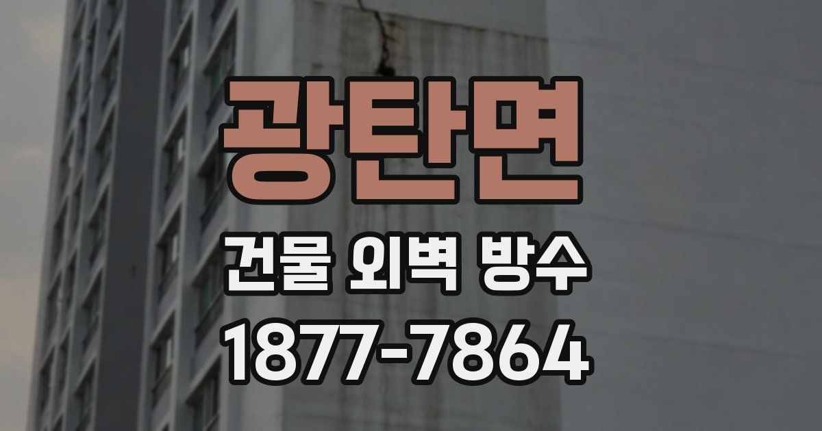 광탄면 건물 외벽 방수
