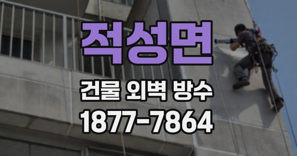 적성면 건물 외벽 방수
