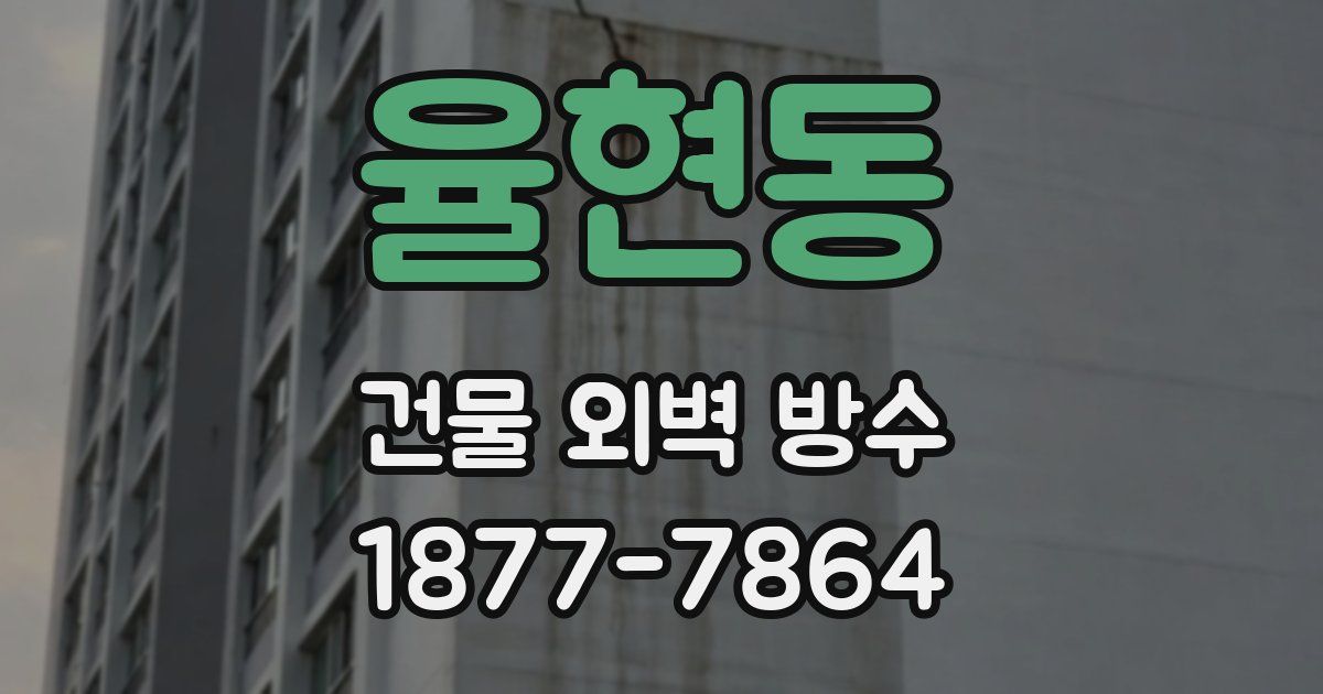 율현동 건물 외벽 방수