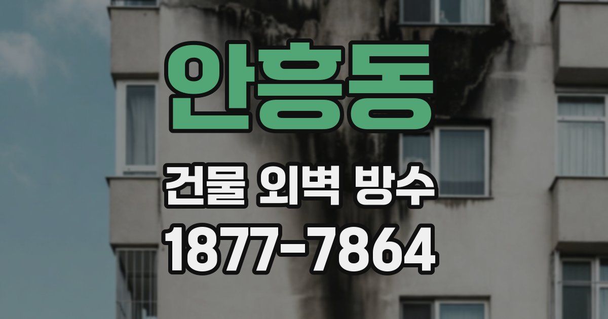 안흥동 건물 외벽 방수