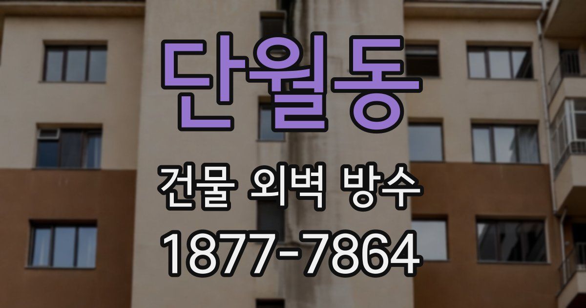 단월동 건물 외벽 방수
