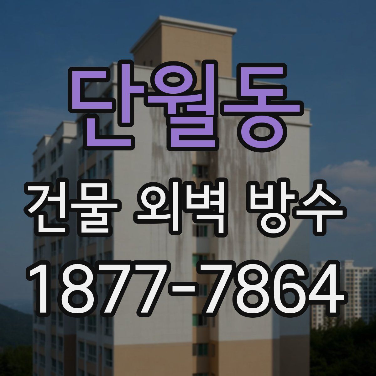 단월동 건물 외벽 방수