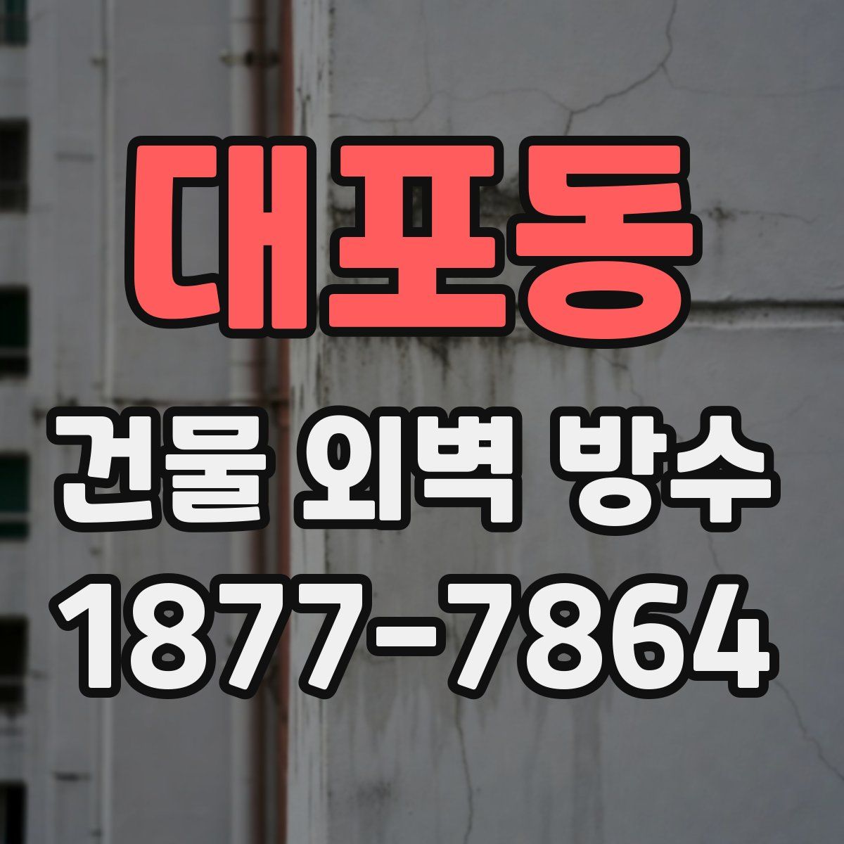 대포동 건물 외벽 방수