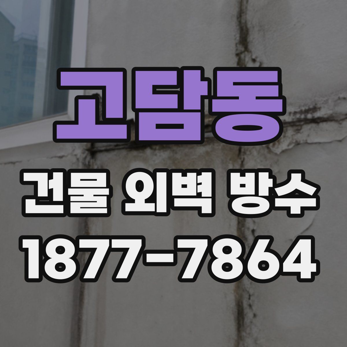 고담동 건물 외벽 방수