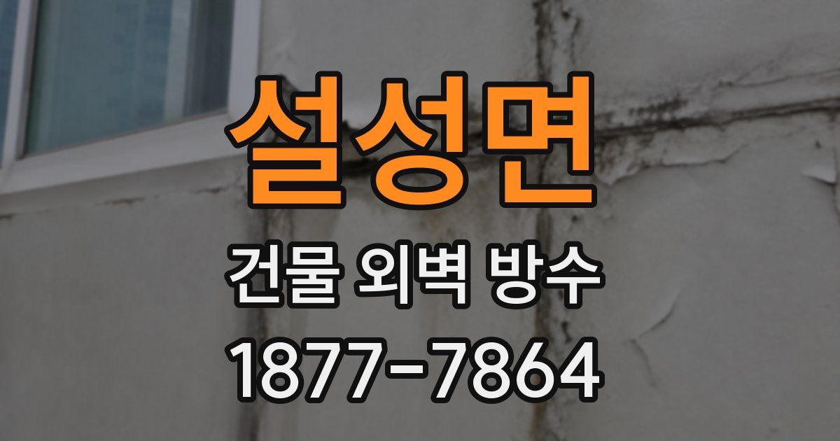 설성면 건물 외벽 방수