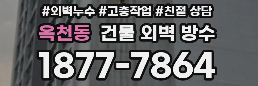 옥천동 건물 외벽 방수