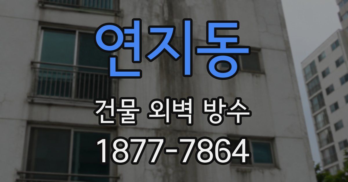 연지동 건물 외벽 방수