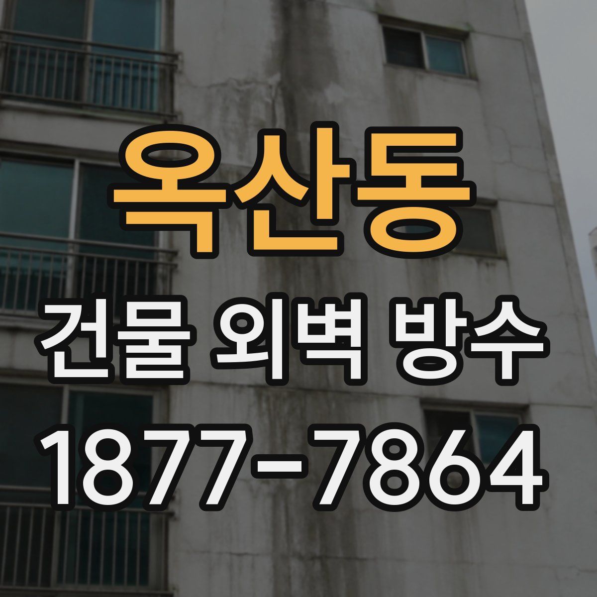 옥산동 건물 외벽 방수