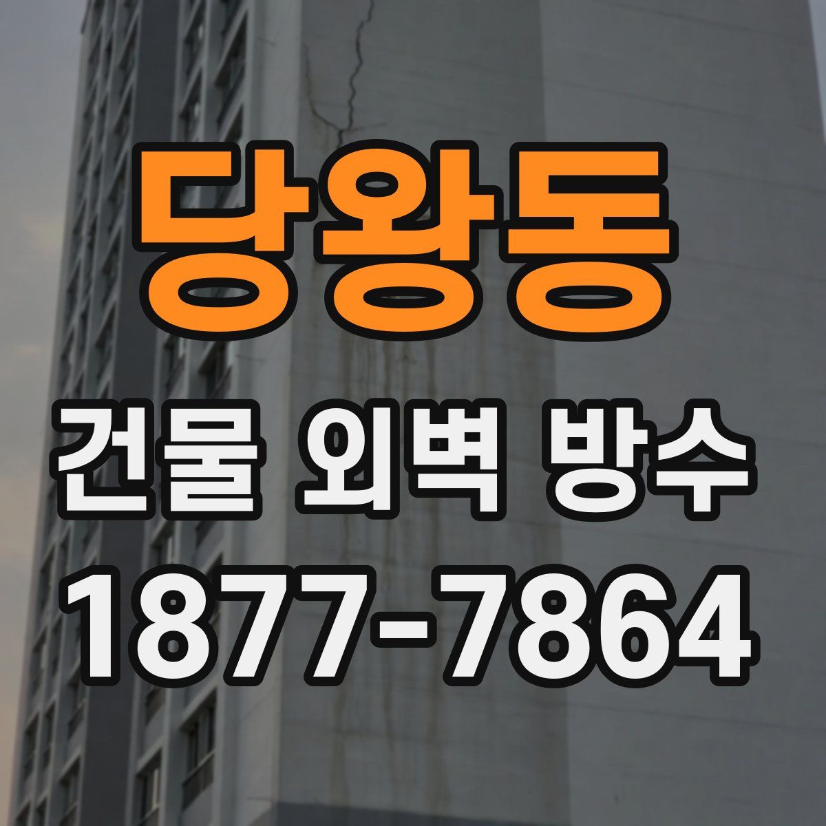 당왕동 건물 외벽 방수