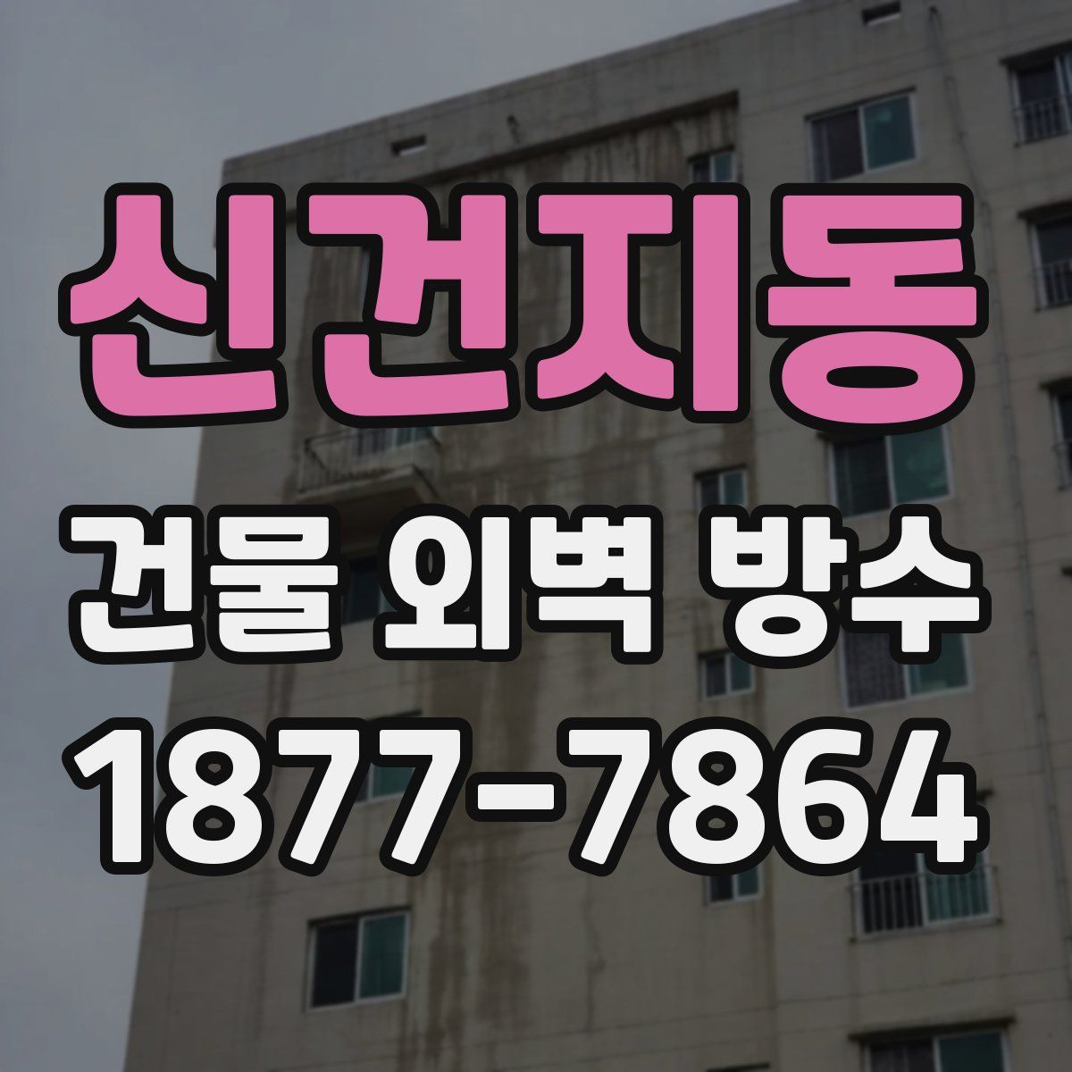 신건지동 건물 외벽 방수