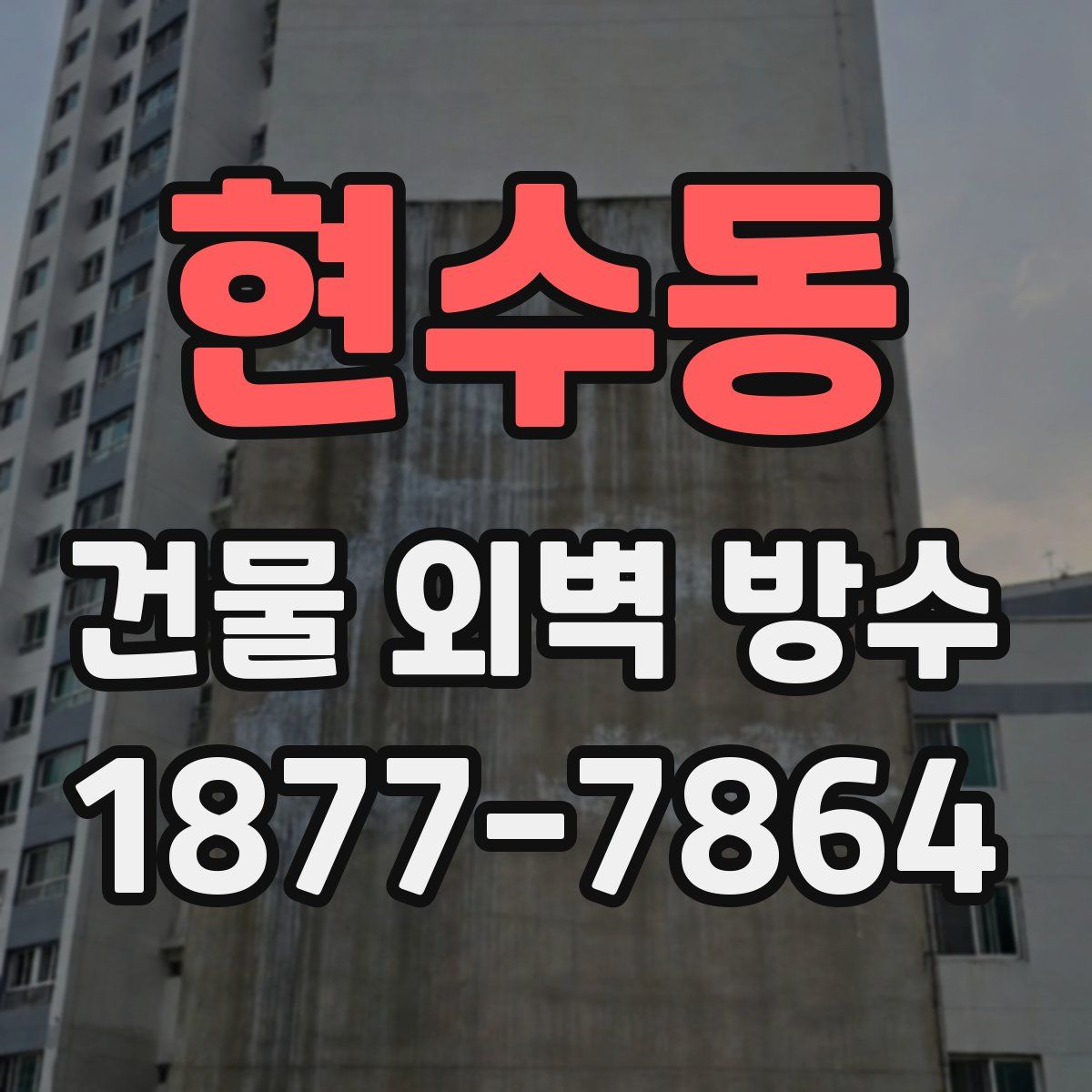 현수동 건물 외벽 방수